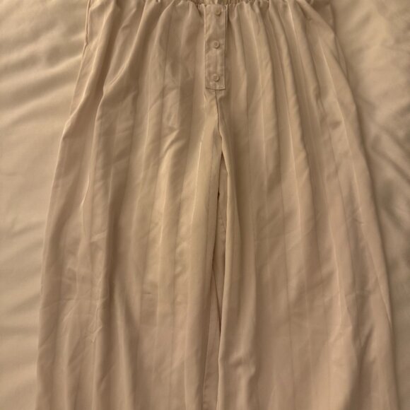 Lounge Striped Satin Pajama Set in "Pearl" - Picture 16 of 16